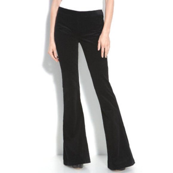 Theory Shisila Reactive Flare Cords in Black - Picture 1 of 9